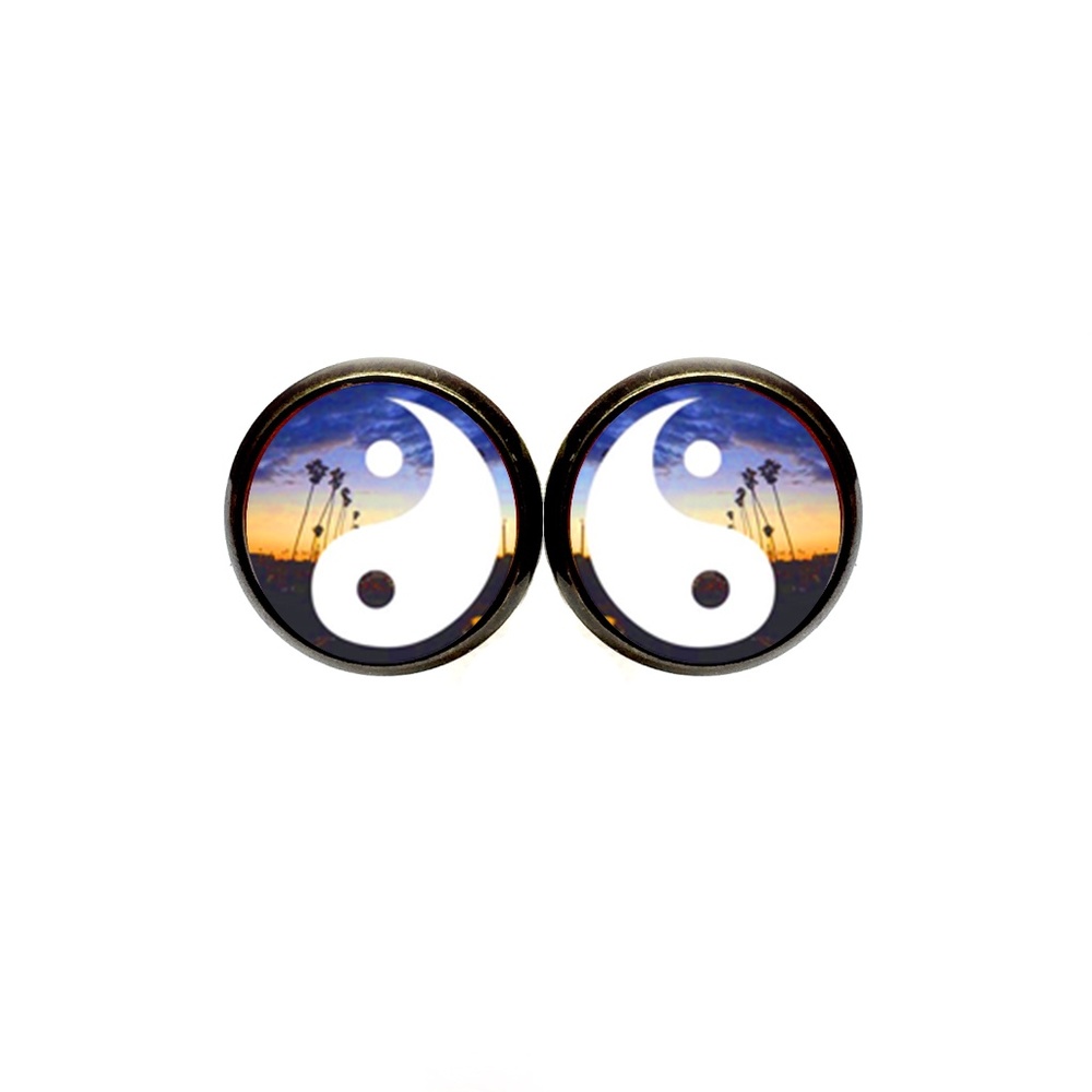 Sunset Yin Yang Earrings